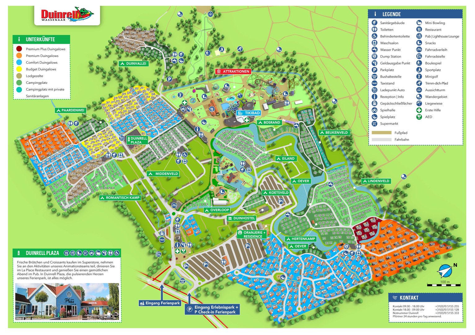 Lageplan - Ferienpark Duinrell