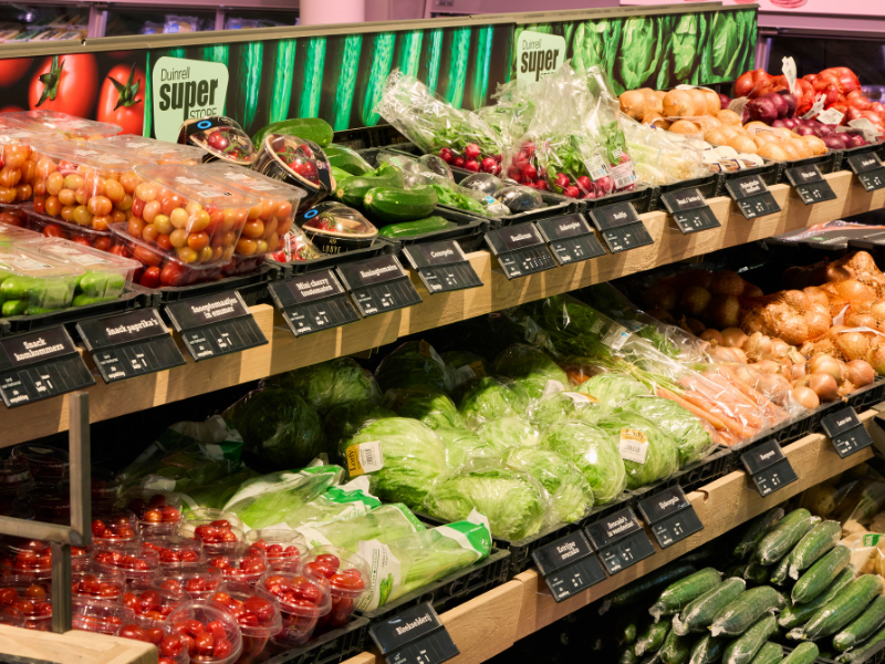 Frisches Obst und Gemüse